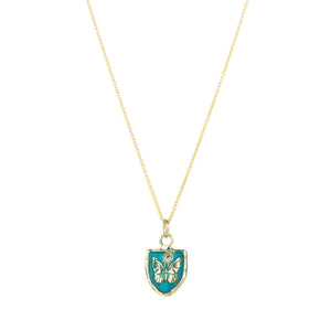 Pyrrha 14k Blue Ever Changing Talisman Necklace | Quadrum Gallery