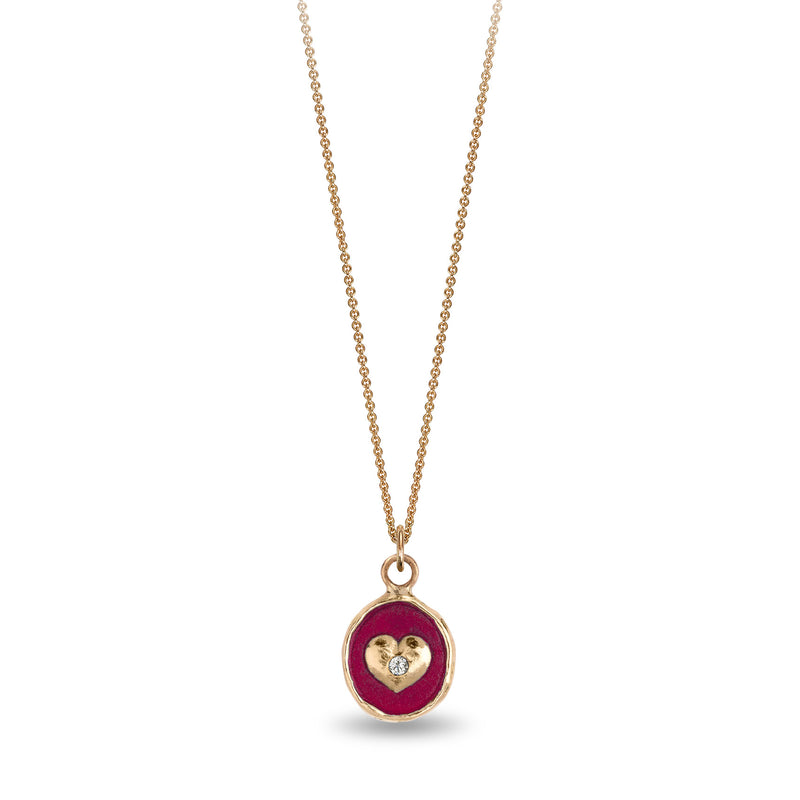 Pyrrha 14k Raspberry Loving Appreciation Necklace | Quadrum Gallery