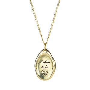 Pyrrha I Choose To Be Happy Talisman Necklace | Quadrum Gallery