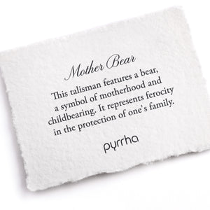 Pyrrha 14k Mother Bear Talisman Necklace | Quadrum Gallery