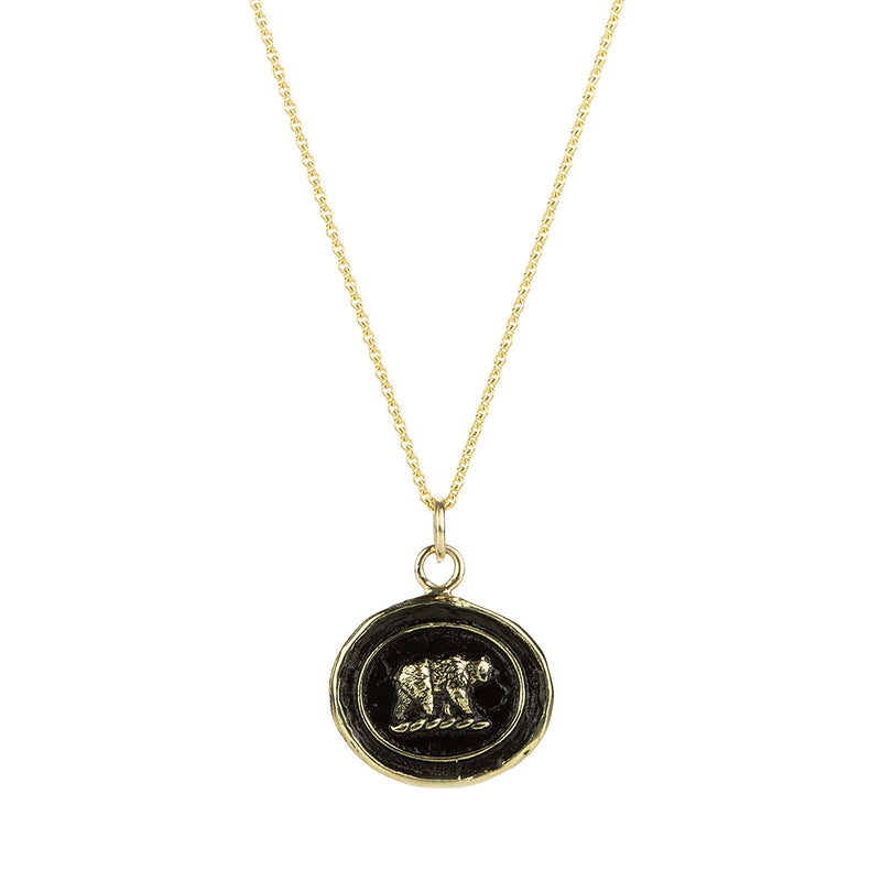 Pyrrha 14k Mother Bear Talisman Necklace | Quadrum Gallery