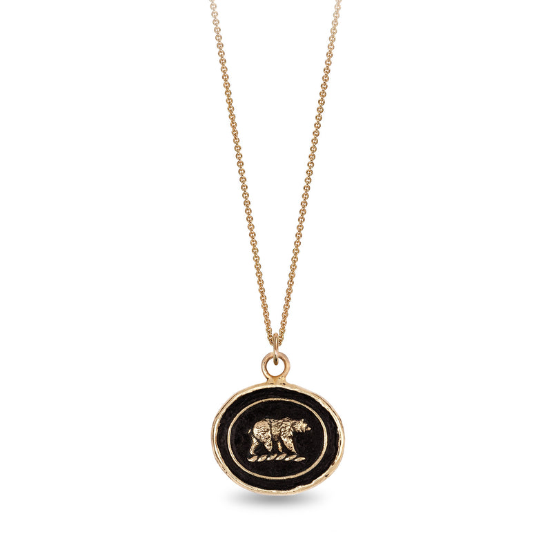 Pyrrha 14k Mother Bear Talisman Necklace | Quadrum Gallery