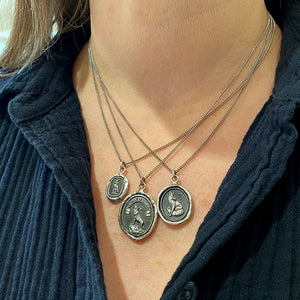 Pyrrha Silver Struggle and Emerge Pendant Necklace | Quadrum Gallery
