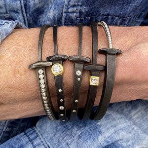 Pat Flynn Nail Bracelet with Tapered Diamond Stripe | Quadrum Gallery