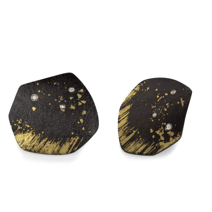 Pat Flynn Iron Petal Stud Earrings | Quadrum Gallery