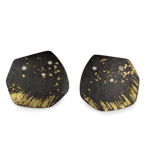 Pat Flynn Iron Petal Stud Earrings | Quadrum Gallery