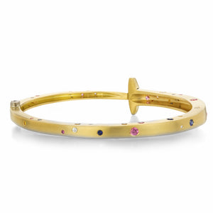 Pat Flynn 18k Multicolored Sapphire Nail Bracelet | Quadrum Gallery