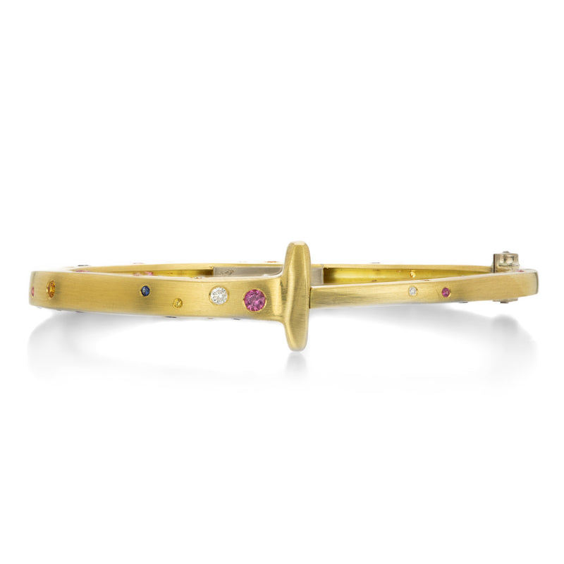 Pat Flynn 18k Multicolored Sapphire Nail Bracelet | Quadrum Gallery