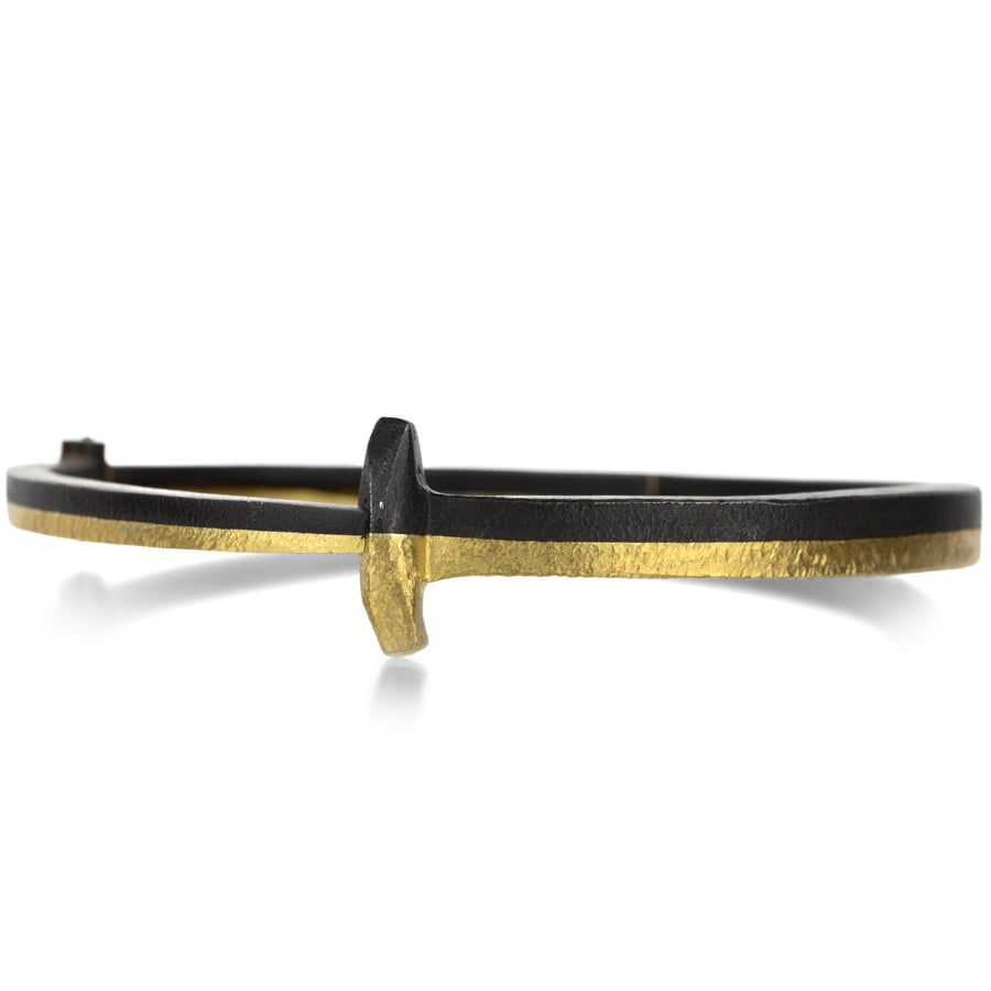 Pat Flynn Iron and 22k Gold Alchemy Nail Bracelet | Quadrum Gallery