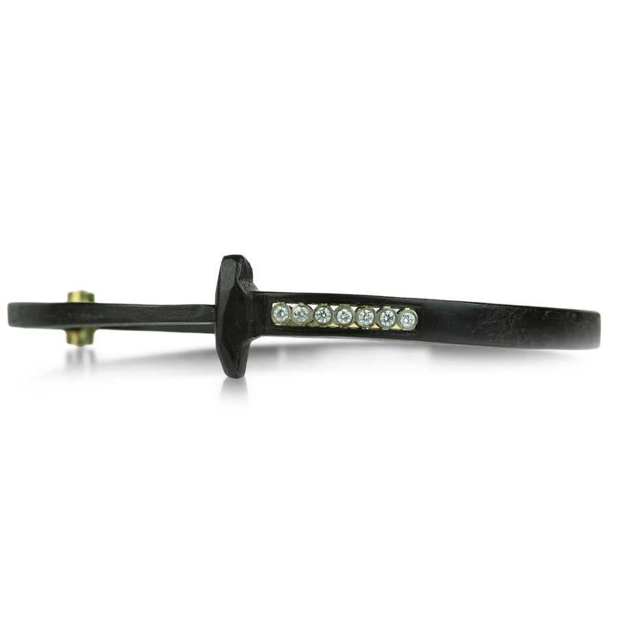 Pat Flynn Iron Diamond Short Stripe Nail Bracelet | Quadrum Gallery