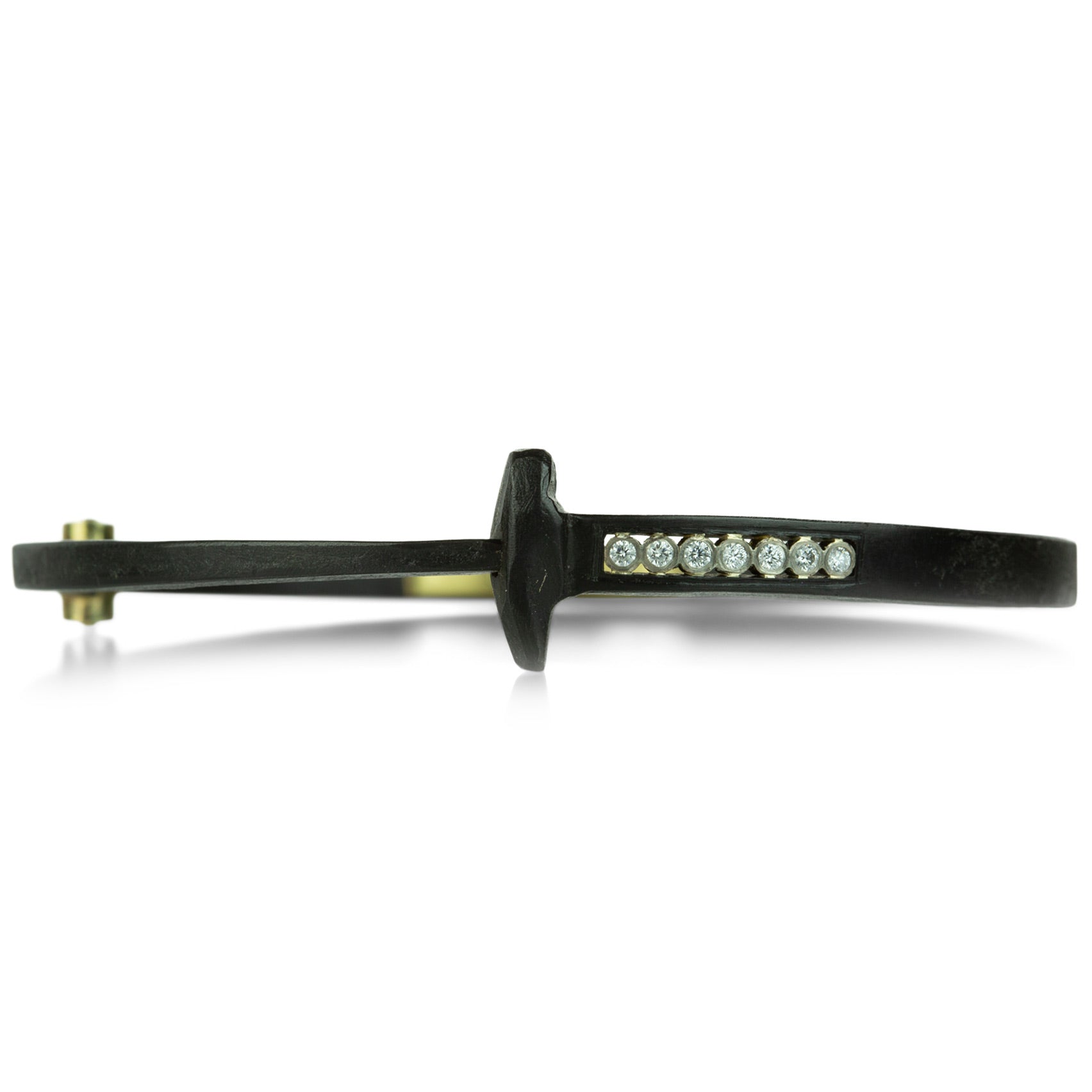 Pat Flynn Iron Diamond Short Stripe Nail Bracelet | Quadrum Gallery