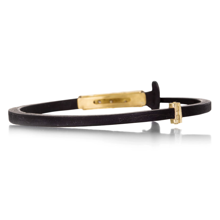 Pat Flynn 22k Collar with Diamonds Iron Nail Bracelet | Quadrum Gallery