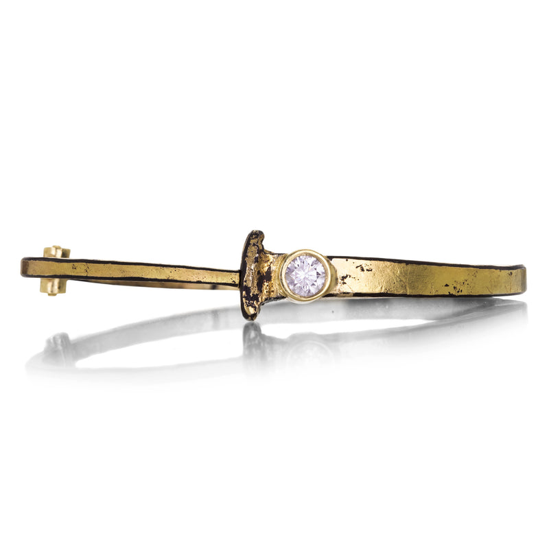 Pat Flynn Super Dust Nail Bracelet with 1/2ct Solitaire  | Quadrum Gallery