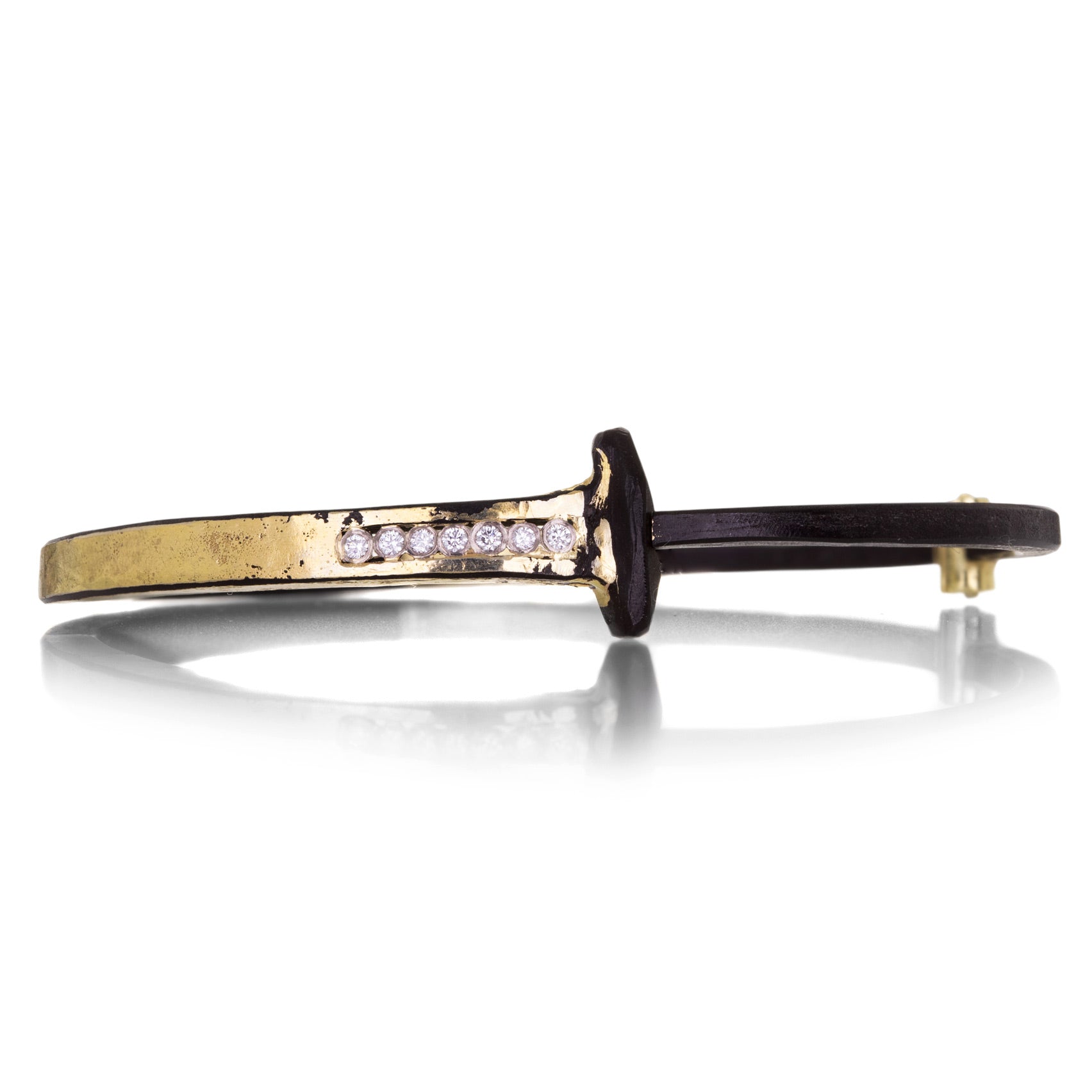 Pat Flynn Splash Nail Bracelet with Short Diamond Stripe | Quadrum Gallery