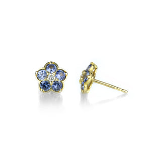 Paul Morelli Small Blue Sapphire Wild Child Stud Earrings | Quadrum Gallery