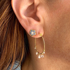 Paul Morelli Small Blue Sapphire Wild Child Stud Earrings | Quadrum Gallery