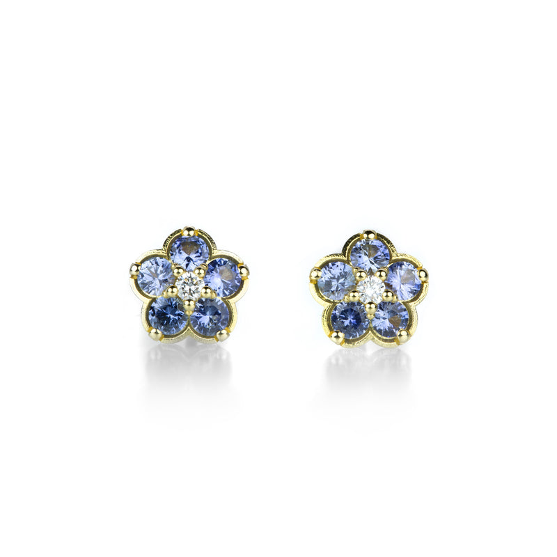 Paul Morelli Small Blue Sapphire Wild Child Stud Earrings | Quadrum Gallery