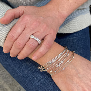 Paul Morelli Double Wire White Gold Diamond Bracelet | Quadrum Gallery