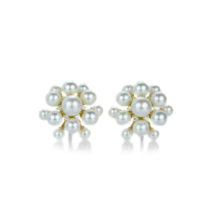 Paul Morelli 18k White Pearl Orbit Studs | Quadrum Gallery