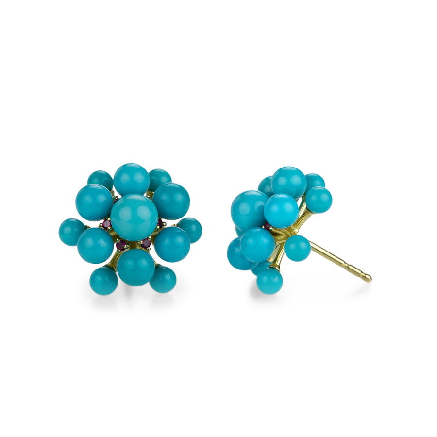 Paul Morelli Turquoise Orbit Stud Earrings  | Quadrum Gallery