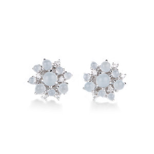 Paul Morelli White Gold and Aquamarine Bubble Stud | Quadrum Gallery