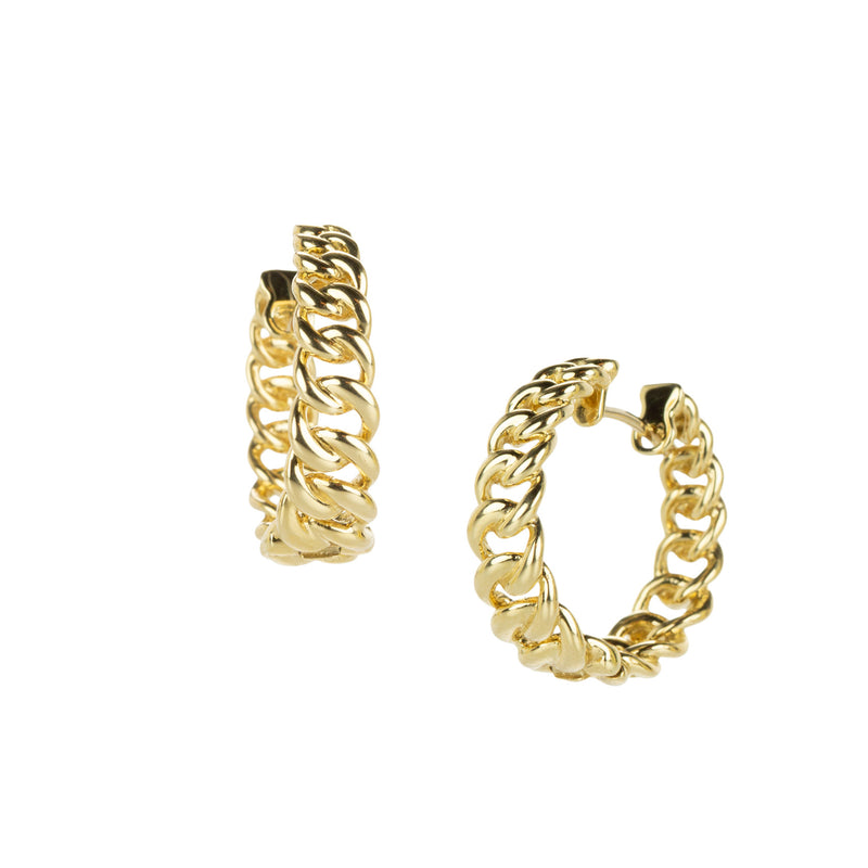 Paul Morelli 20mm Cuban Chain Hoop Earrings | Quadrum Gallery