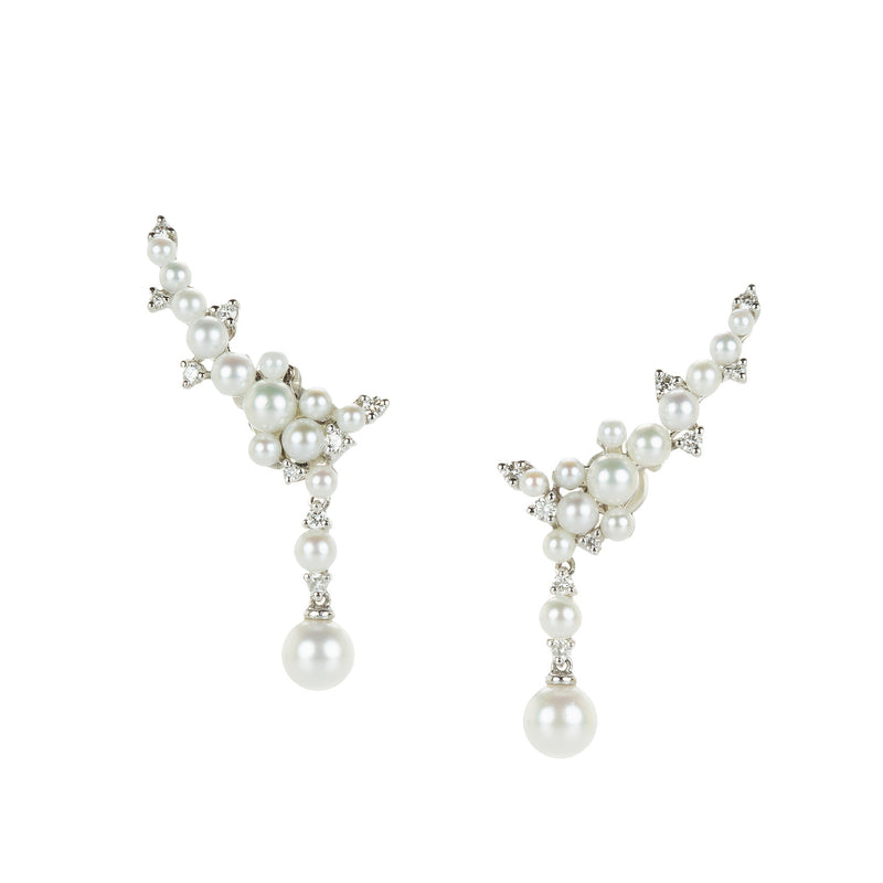 Paul Morelli Lagrange Pearl Trellis Earrings | Quadrum Gallery