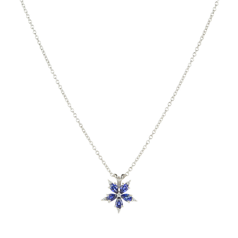 Paul Morelli Blue Sapphire Mini Stellanise Necklace | Quadrum Gallery