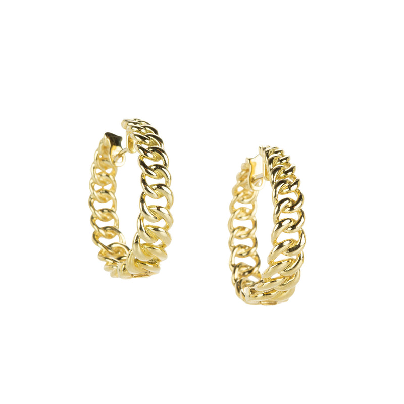 Paul Morelli 25mm Cuban Chain Hoops | Quadrum Gallery