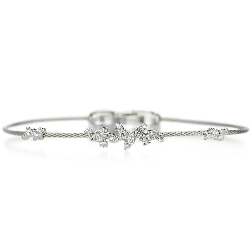 Paul Morelli White Gold Diamond Confetti Wire Bracelet | Quadrum Gallery