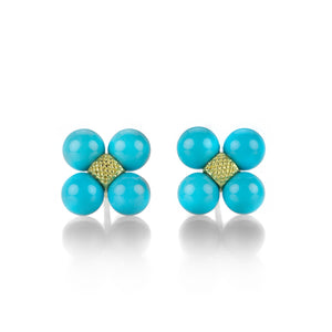 Paul Morelli Turquoise Sequence Stud Earrings | Quadrum Gallery