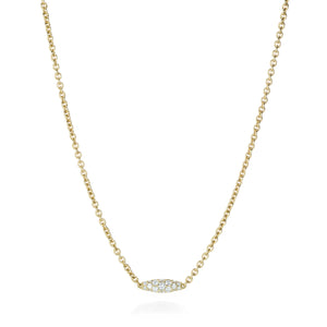 Paul Morelli Diamond and 18k Yellow Gold Pipette Necklace | Quadrum Gallery