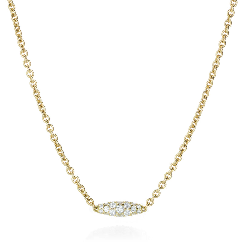 Paul Morelli Diamond and 18k Yellow Gold Pipette Necklace | Quadrum Gallery