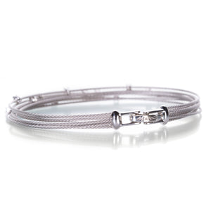 Paul Morelli 18k White Gold Wire Bundle Bracelet | Quadrum Gallery