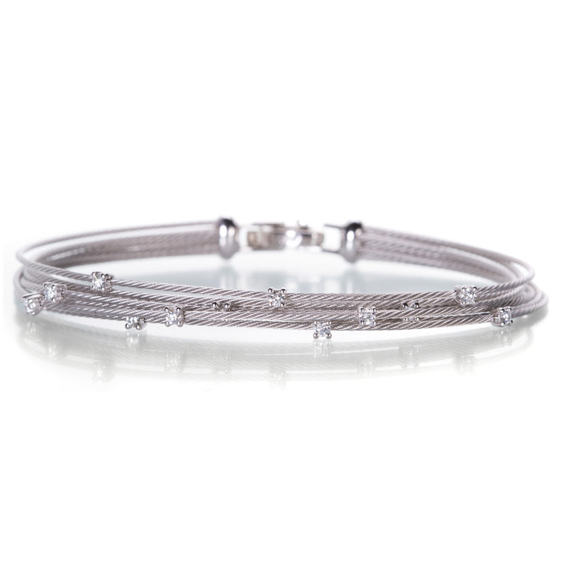 Paul Morelli 18k White Gold Wire Bundle Bracelet | Quadrum Gallery