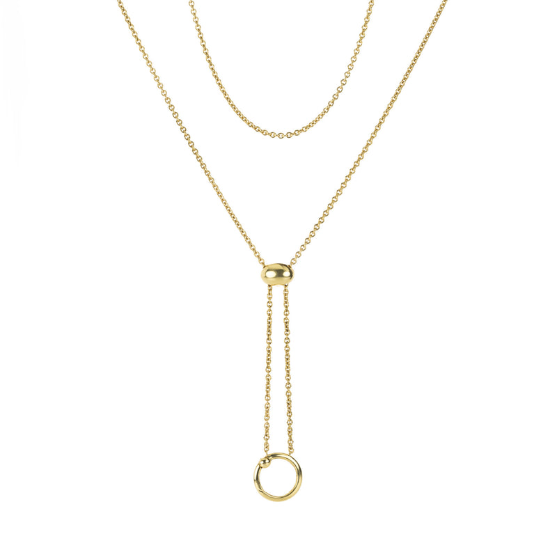 Paul Morelli Chain Ring Clasp with Slider Necklace | Quadrum Gallery