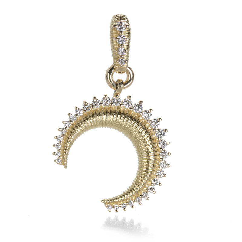 Paul Morelli 18k Small Diamond Crescent Charm (Charm Only) | Quadrum Gallery