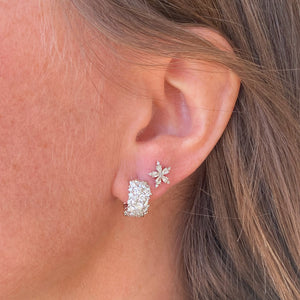 Paul Morelli White Gold Large Confetti Huggies | Quadrum Gallery