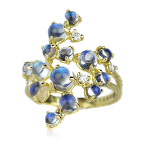 Paul Morelli Moonstone & Diamond Bubble Ring | Quadrum Gallery
