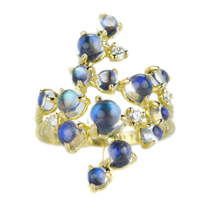 Paul Morelli Moonstone & Diamond Bubble Ring | Quadrum Gallery