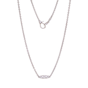 Paul Morelli 18k White Gold Pipette Necklace | Quadrum Gallery