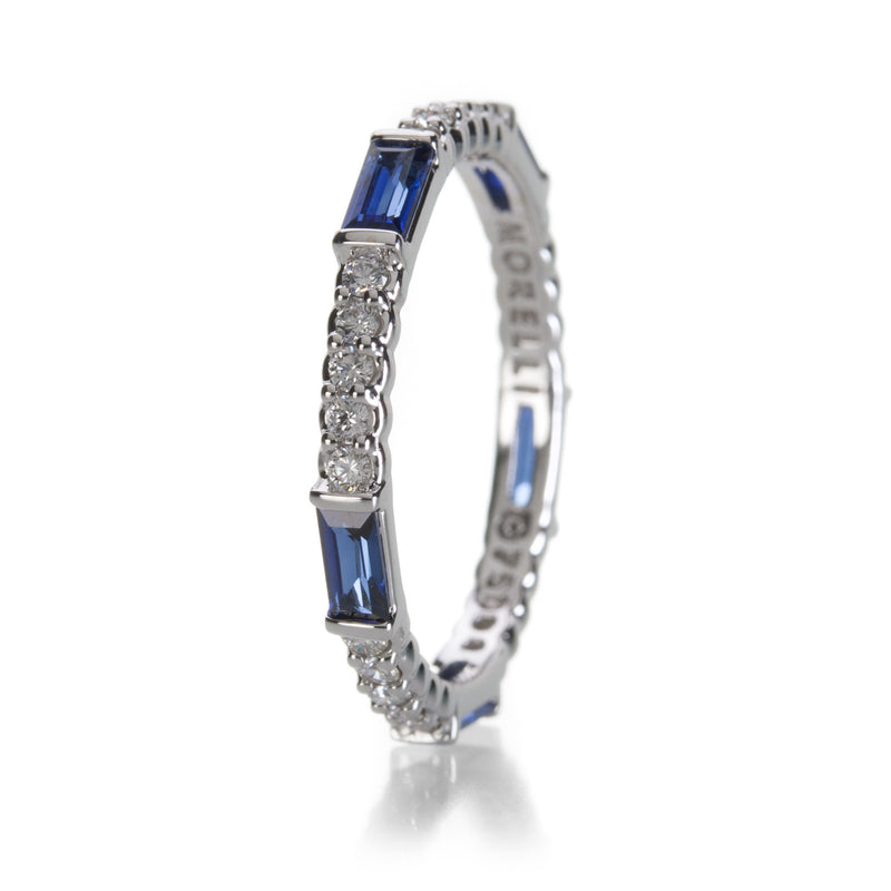 Paul Morelli Pinpoint Diamond and Blue Sapphire Band | Quadrum Gallery