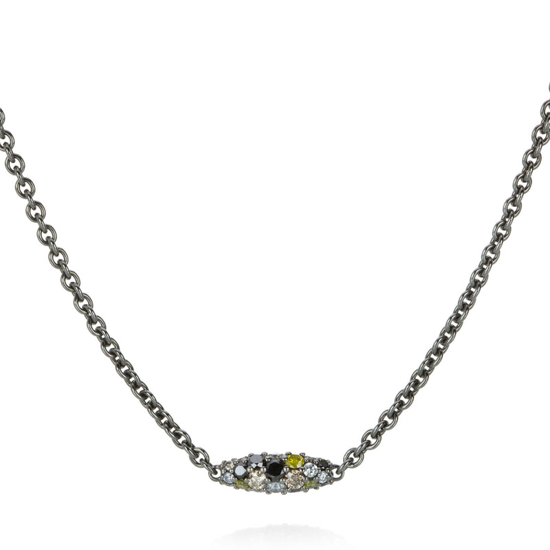 Paul Morelli 18k Multicolored Diamond Pipette Necklace | Quadrum Gallery