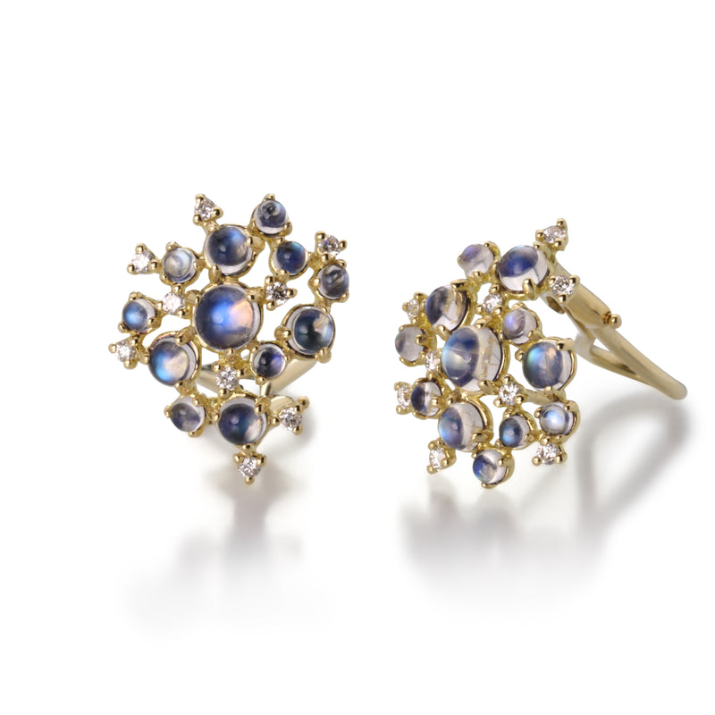 Paul Morelli Small Diamond & Moonstone Bubble Cluster Earrings | Quadrum Gallery