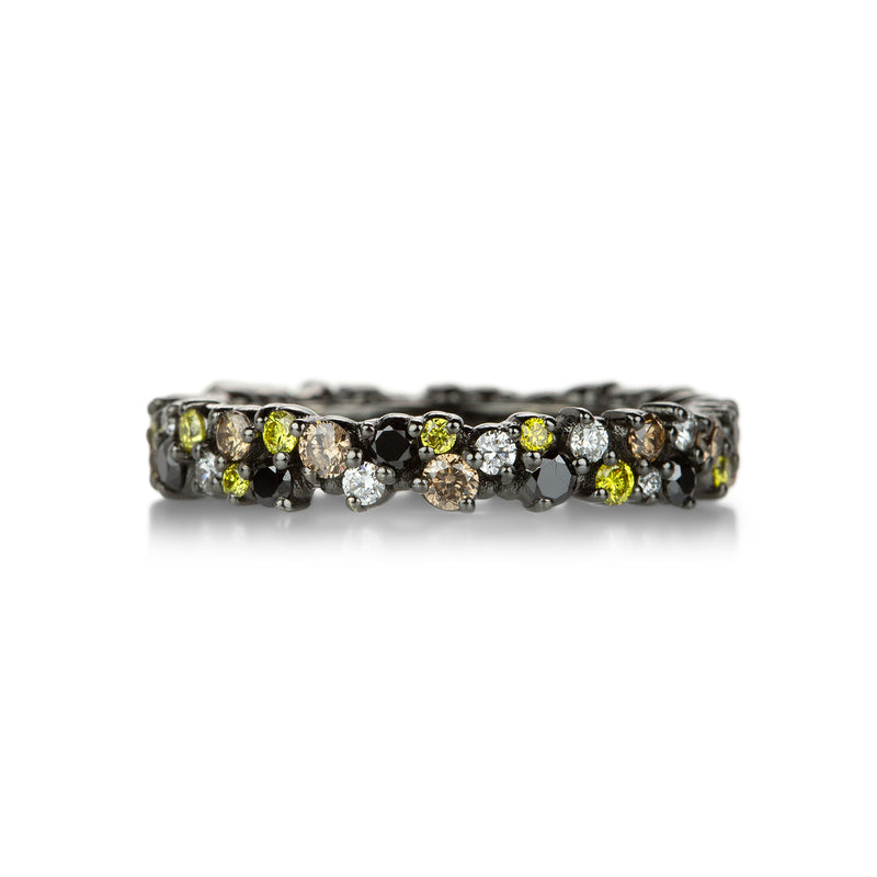 Paul Morelli 4mm Wide Multicolored Diamond Confetti Band | Quadrum Gallery