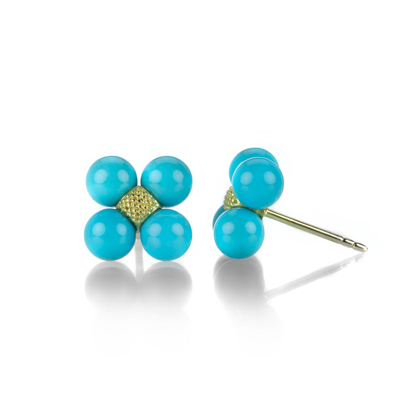 Paul Morelli 18k Turquoise Sequence Studs | Quadrum Gallery