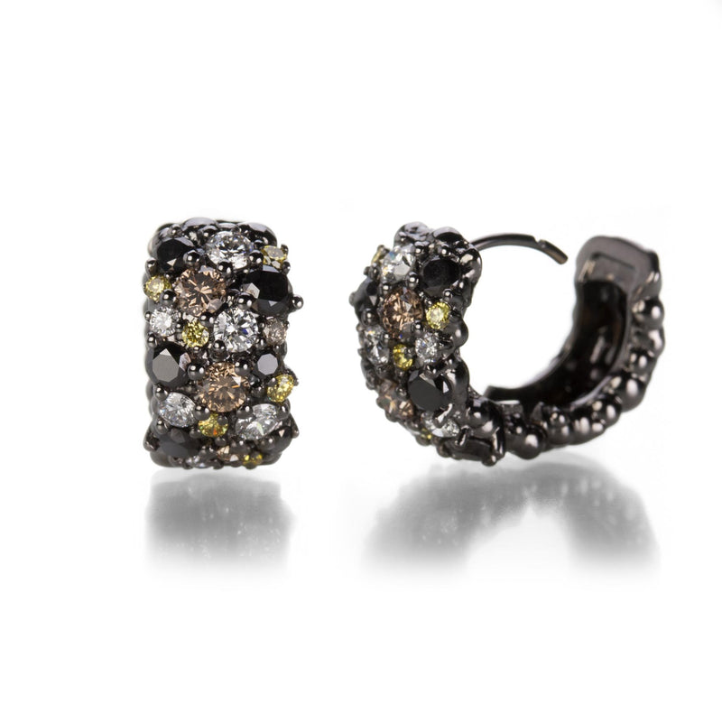 Paul Morelli Large Multicolored Diamond Confetti Huggies | Quadrum Gallery