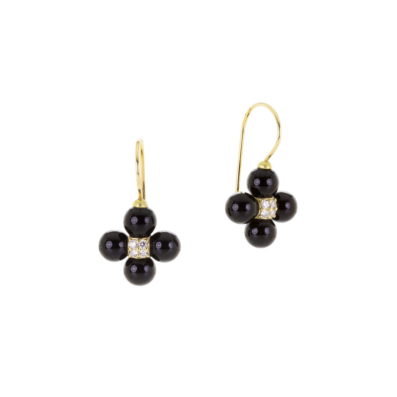 Paul Morelli Black Onyx and Diamond Sequence Earrings | Quadrum Gallery