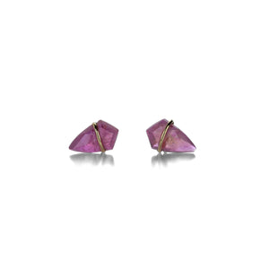 Page Sargisson Small 18k and Ruby Kite Studs | Quadrum Gallery
