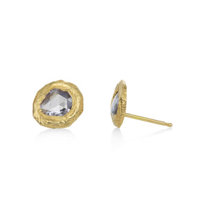 Page Sargisson Blue Sapphire Rose Cut Studs | Quadrum Gallery